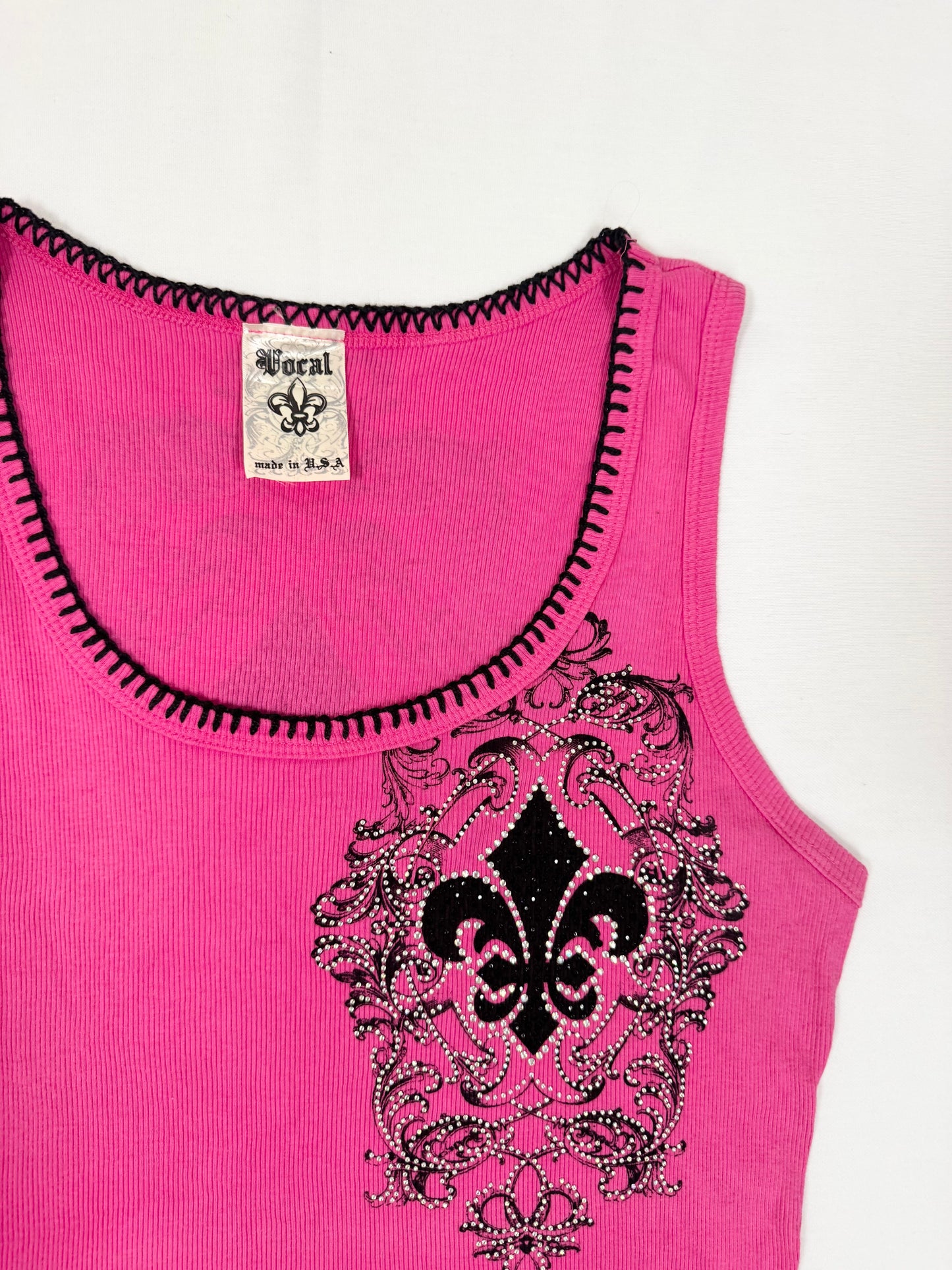 Vocal Pink Cross Tank ♡ 3XL
