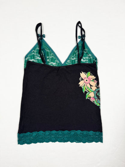 Ed Hardy Green Lace Cami ♡ Size S