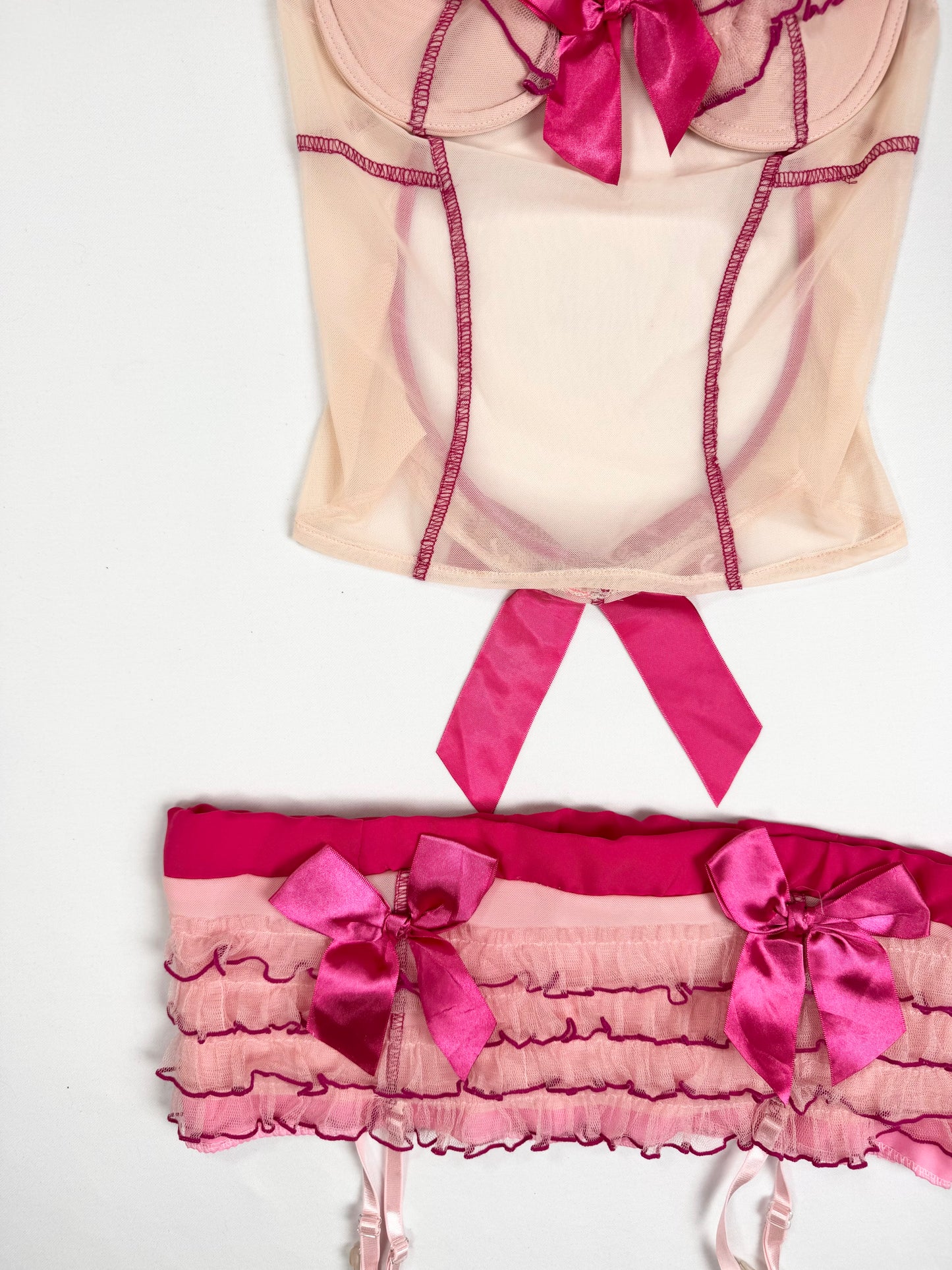 Ruffle Bow Cami Set ♡ S/M