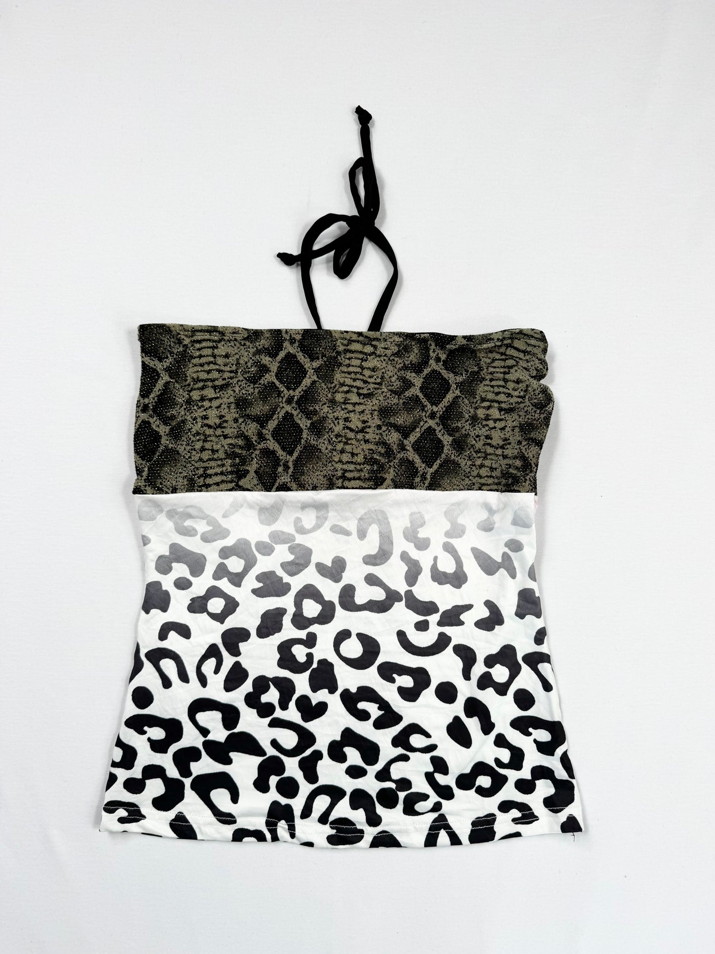 Leopard & Snakeprint Halter ♡ S