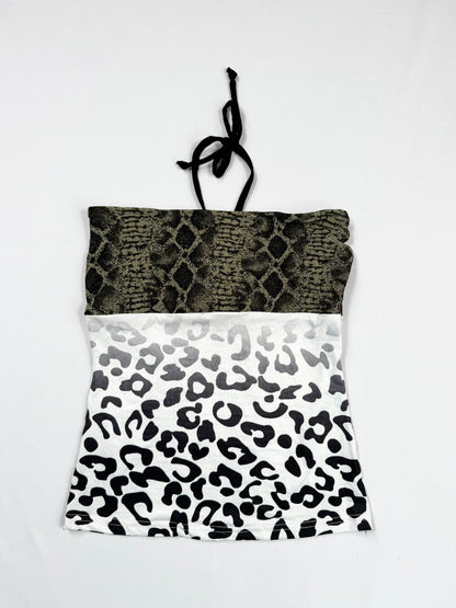 Leopard & Snakeprint Halter ♡ S