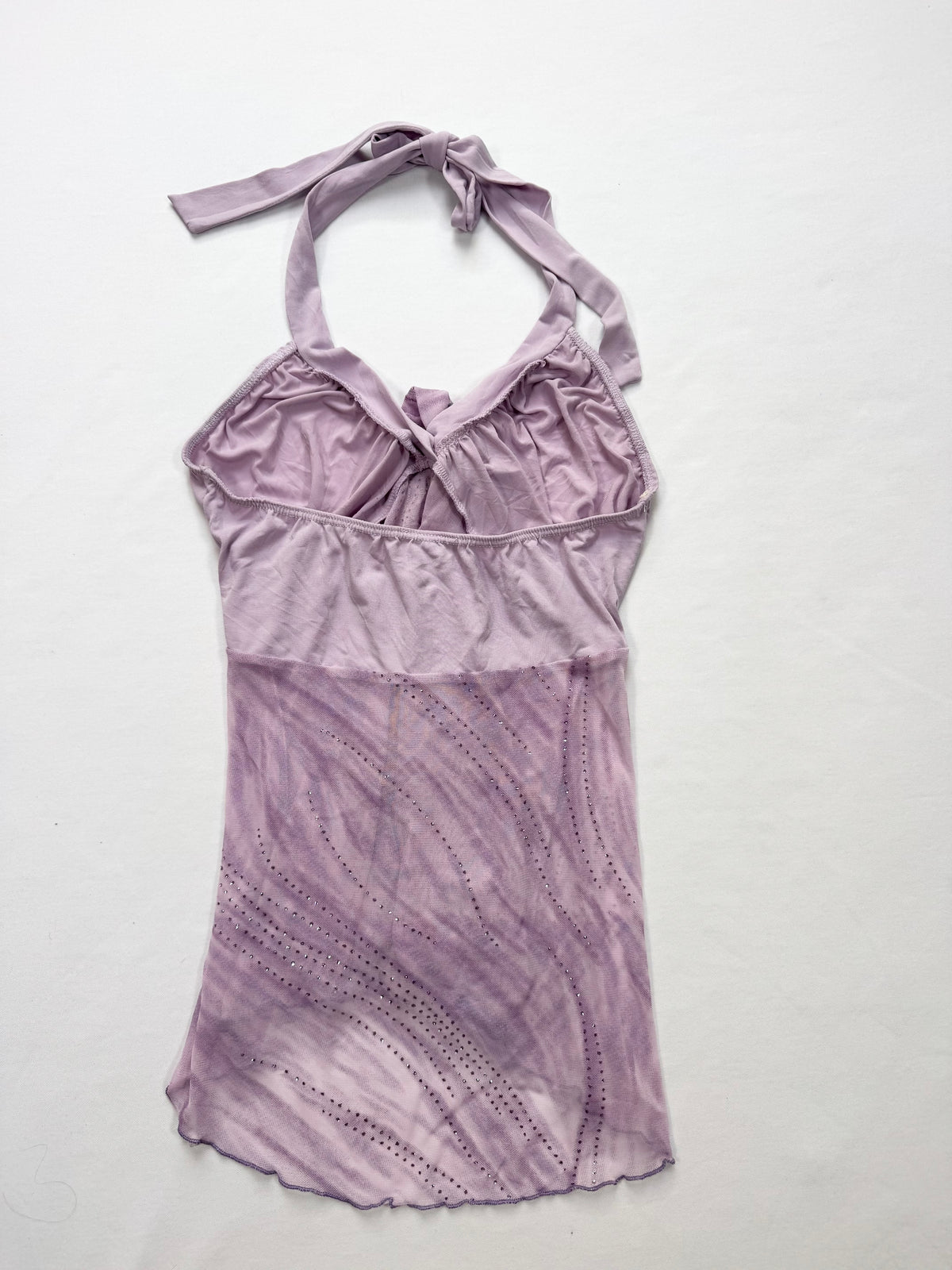Purple Glittery Halter Cami ♡ S