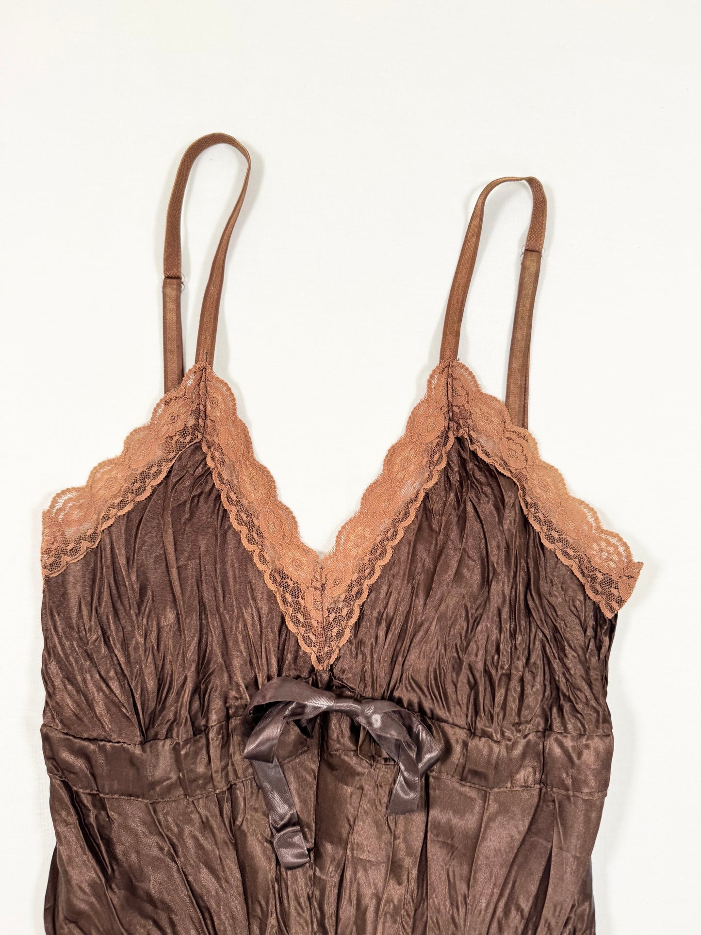 Brown Satin Cami ☆ S