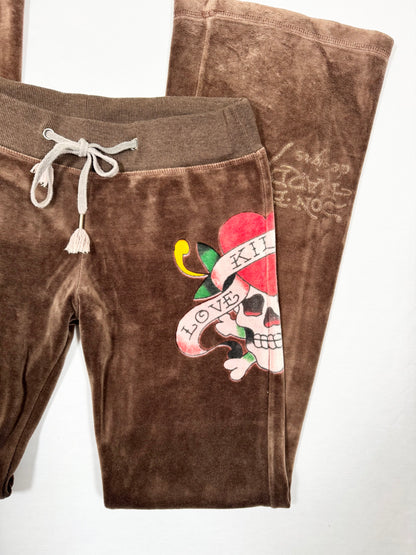 Brown Ed Hardy Tracksuit