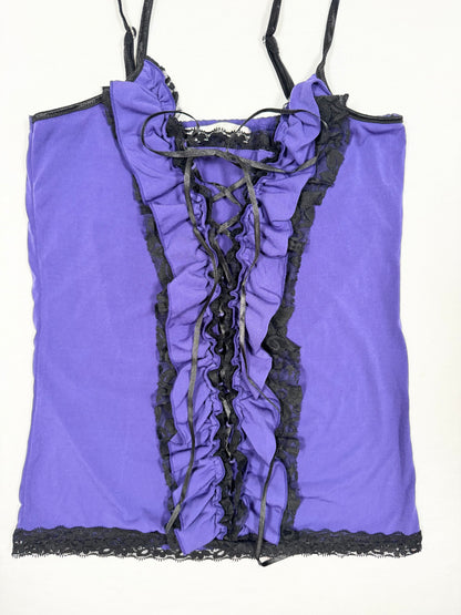 Purple Lace Up Cami ♡ Size M