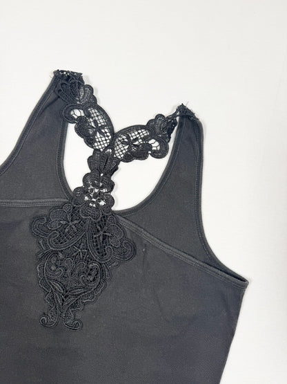Grunge Diamante Print Tank