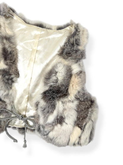 Tie Front Fur Vest
