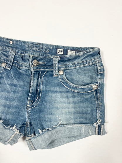 Miss Me Cross Shorts ♡ 29”