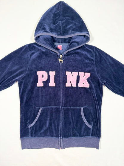 PINK Victorias Secret Velour Zip Up ♡ Size S