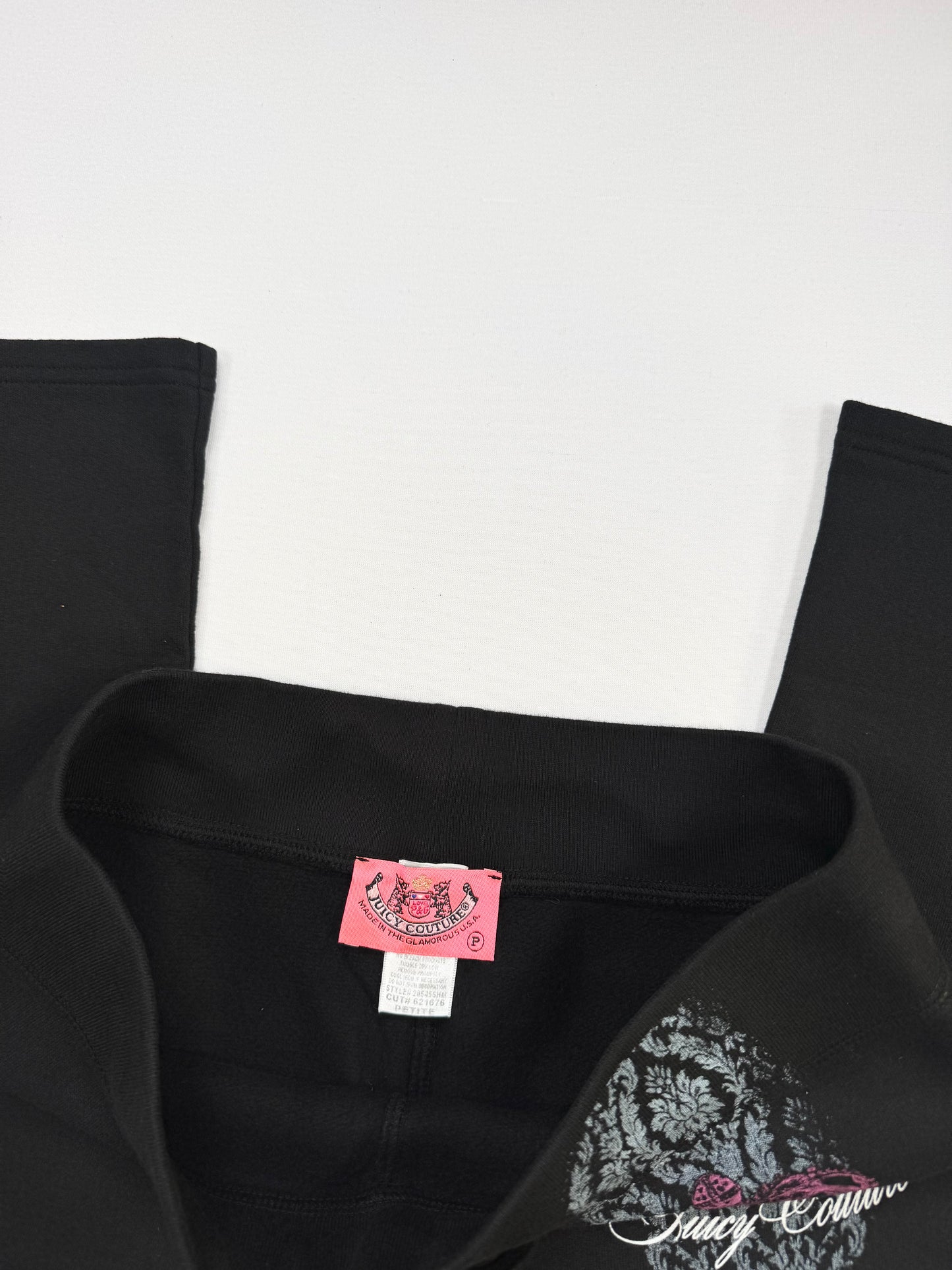 Juicy Couture Black Lace Print Tracksuit ♡ XS