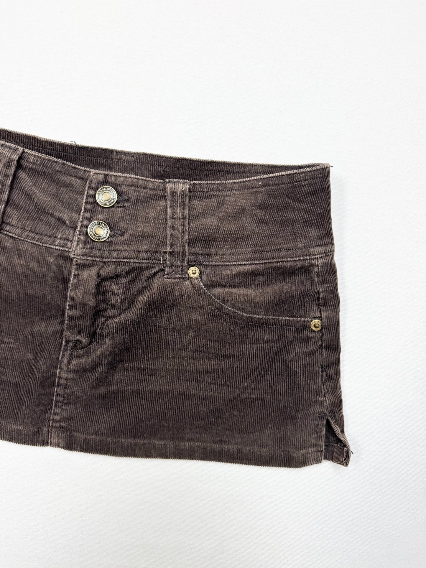 Brown Corduroy Mini Skirt ♡ XS/S