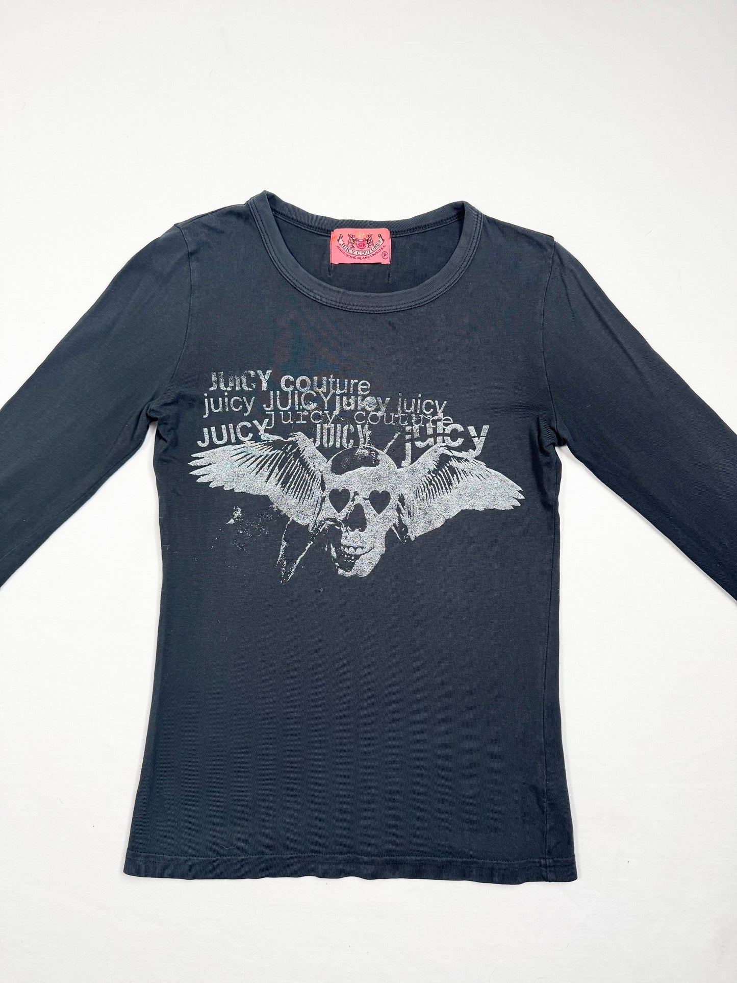 Juicy Couture Skull Long Sleeved Top ♡ XS