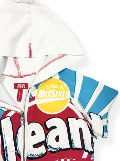 Miss Sixty Cropped Hooded Top