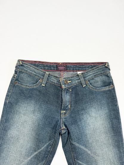 Von Dutch Blue Patch Flared Jeans ♡ 26”
