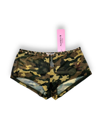 Playboy Camo Mesh Micro Shorts