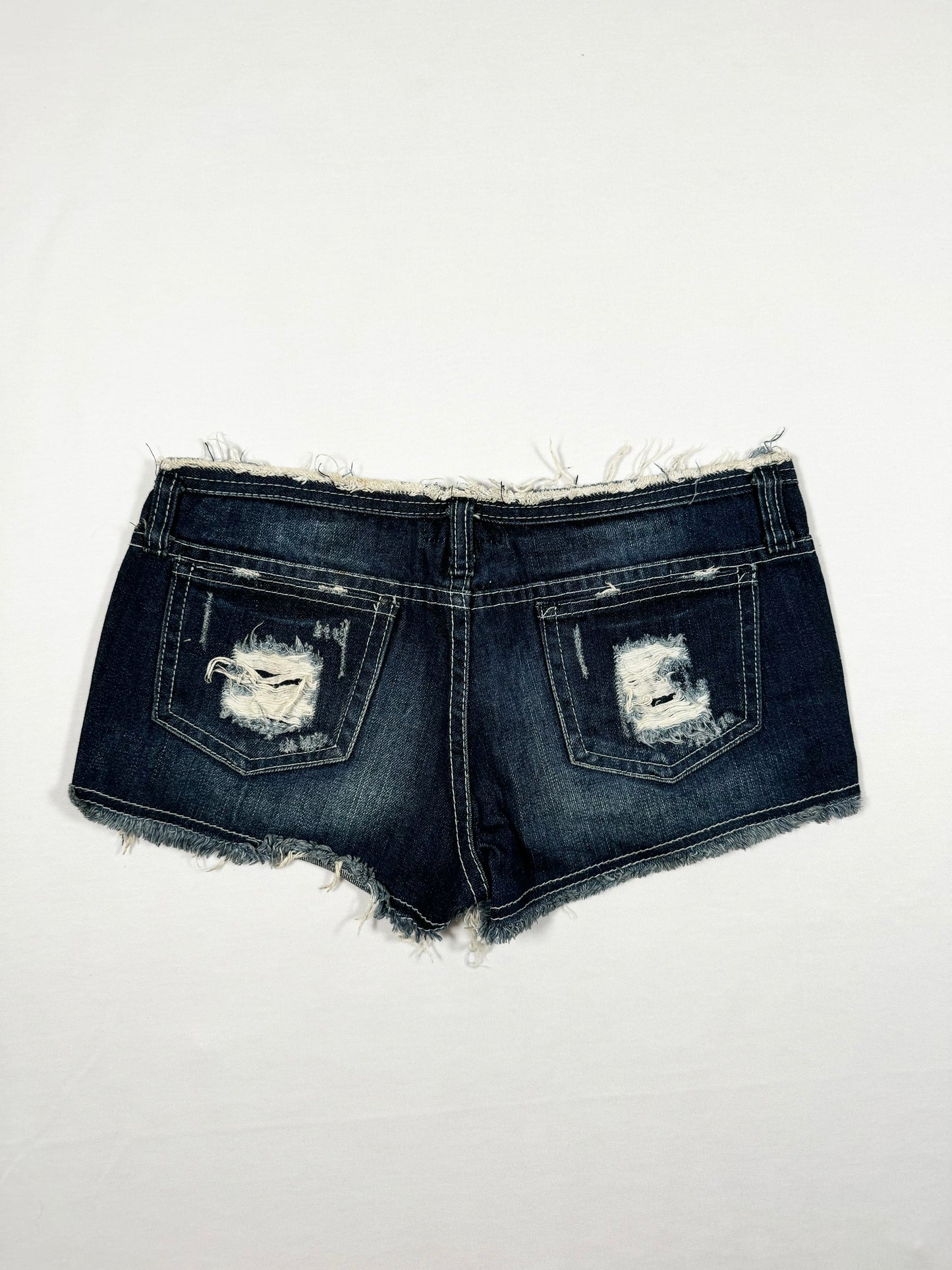 Distressed Micro Shorts