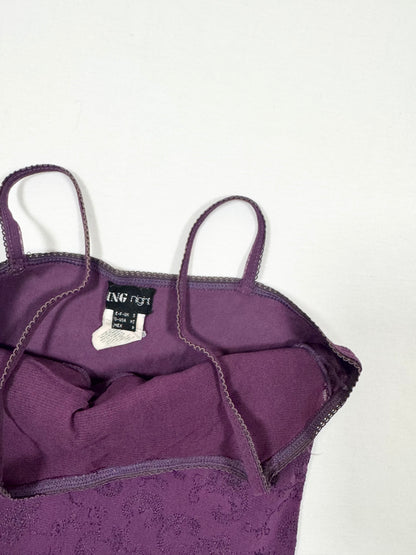 Embroidered Purple MNG Cami