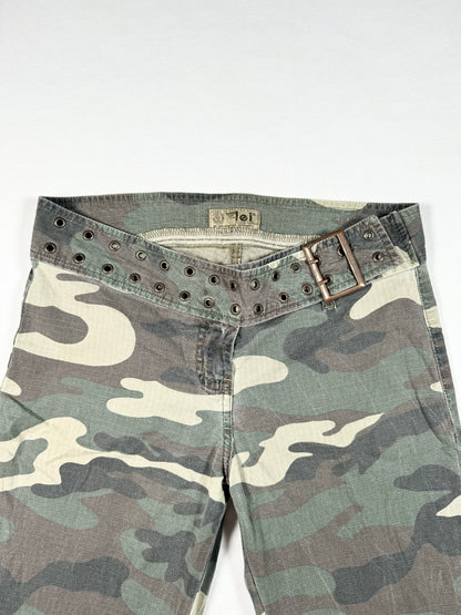 L.e.i Camo Flared Pants