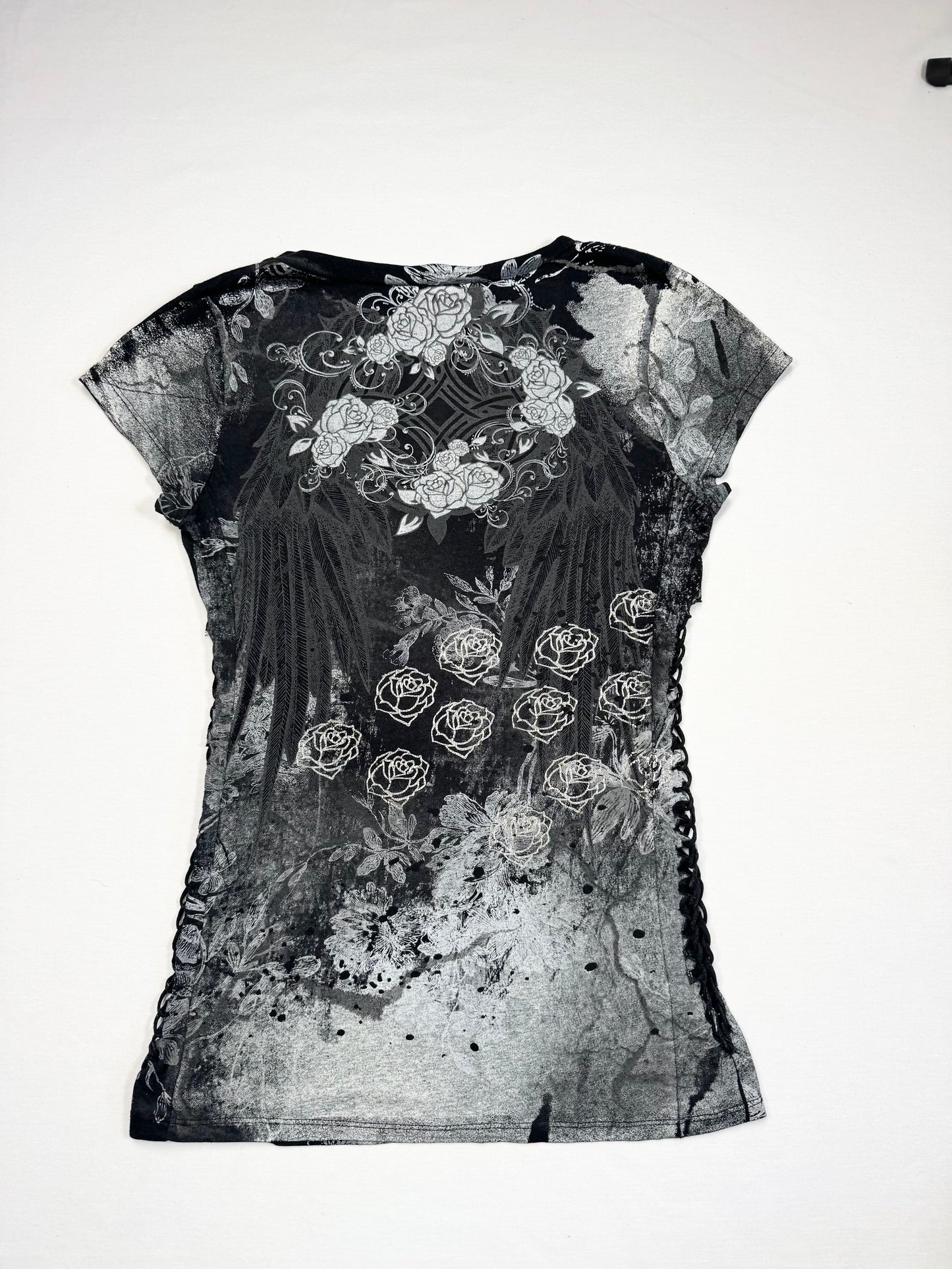 Grunge Lace Sides Tee ♡ S