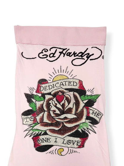 Ed Hardy Pink Mini Dress ♡ XXS