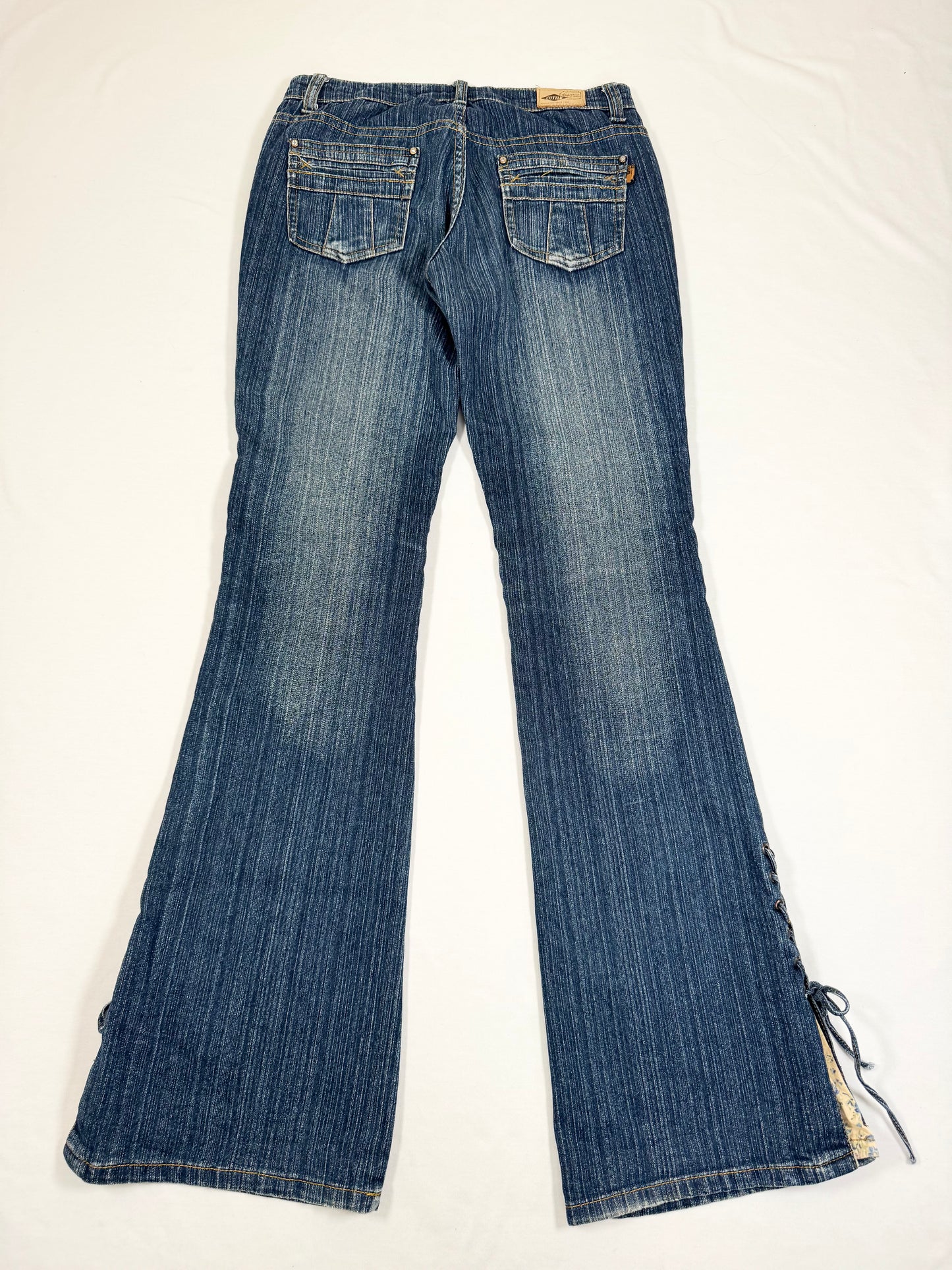 Lace Up Flared Jeans ☆ S