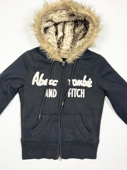 Abercrombie & Fitch Fur Zip Up Hoodie