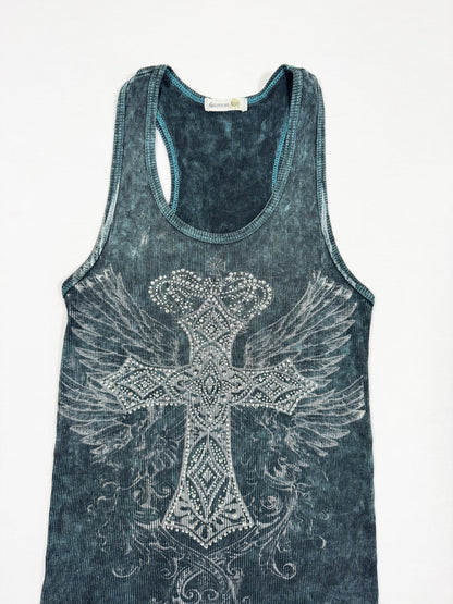 Grunge Cross Tank ♡ Size M