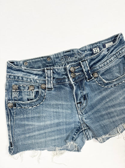 Miss Me Cross Shorts ♡ Size XS