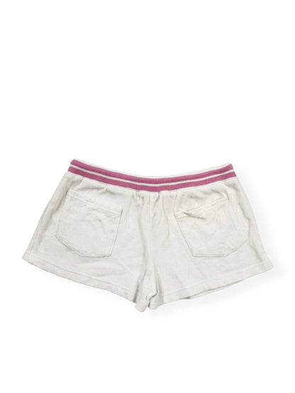 Pink & White Roxy Towelling Shorts ♡ S/M