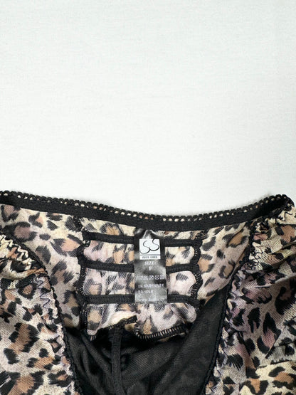 Leopard Micromesh Halter