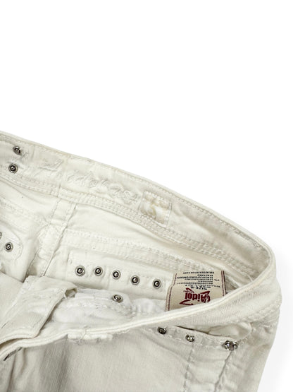 LA Idol White Studded Skirt ♡ XS