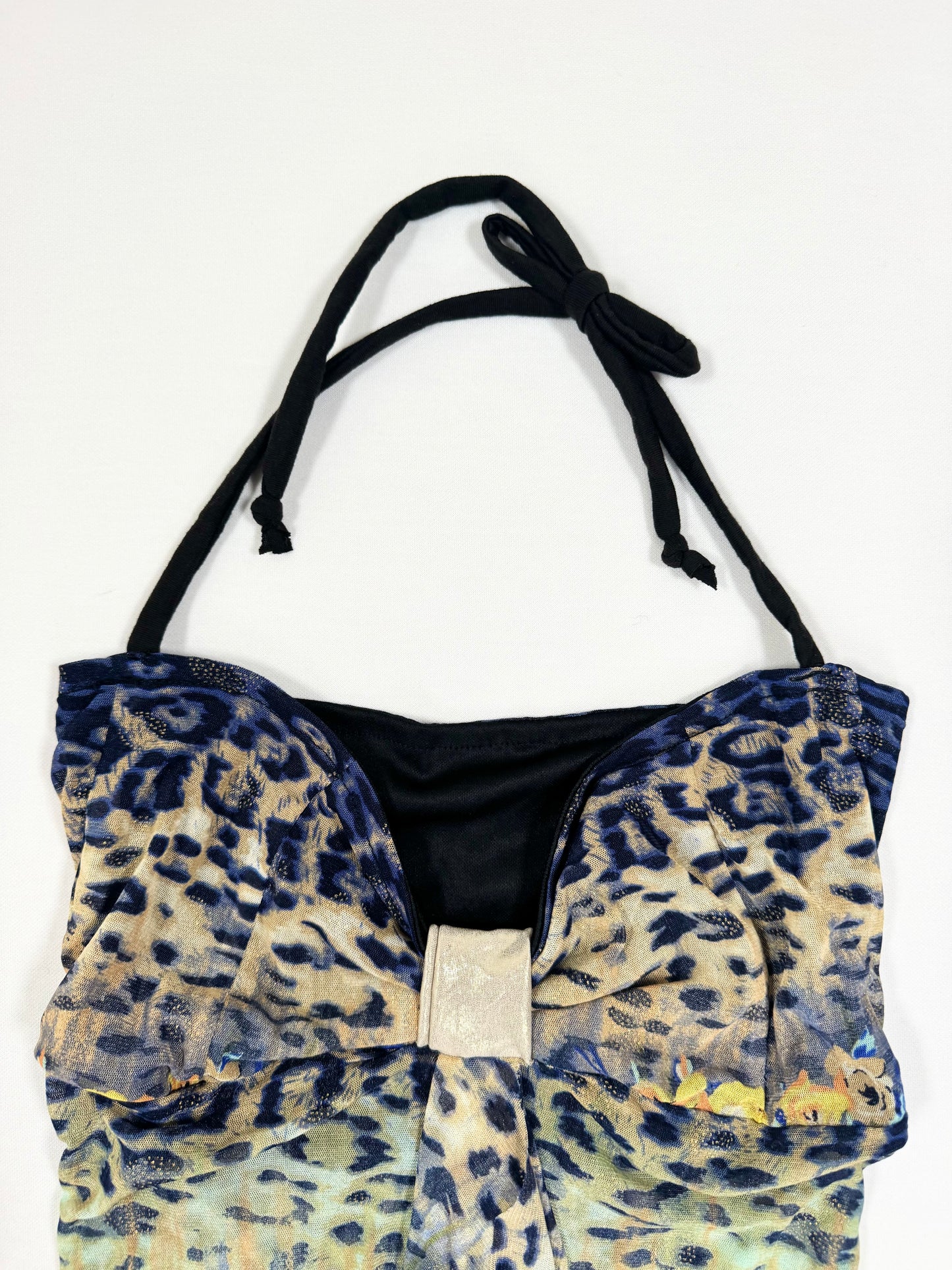Leopard Flower Halter Cami ♡ S
