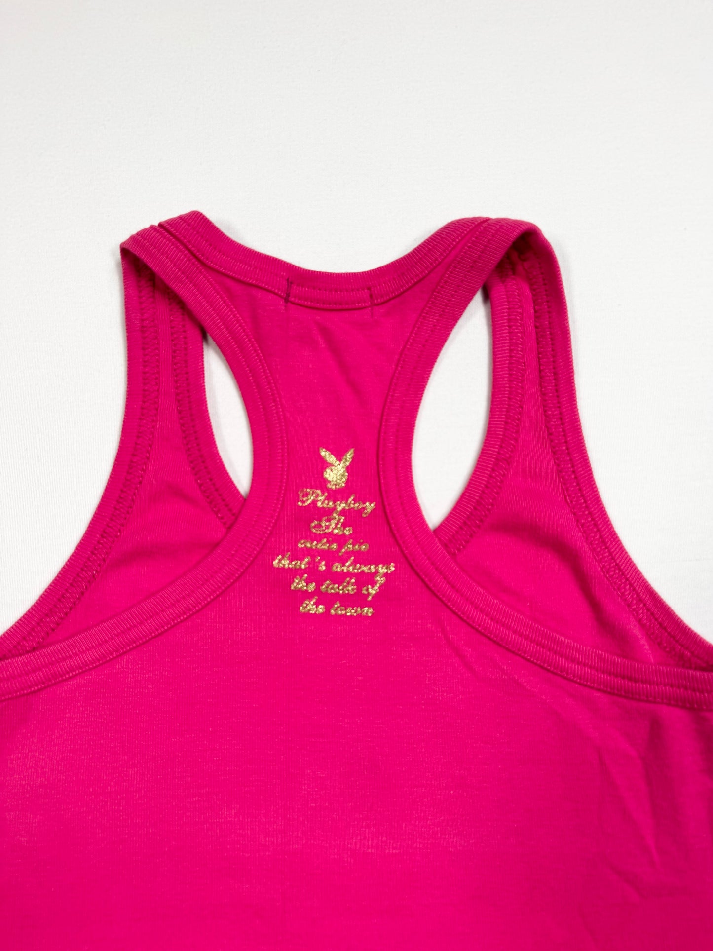 Pink Playboy Cherry Logo Tank ♡ S