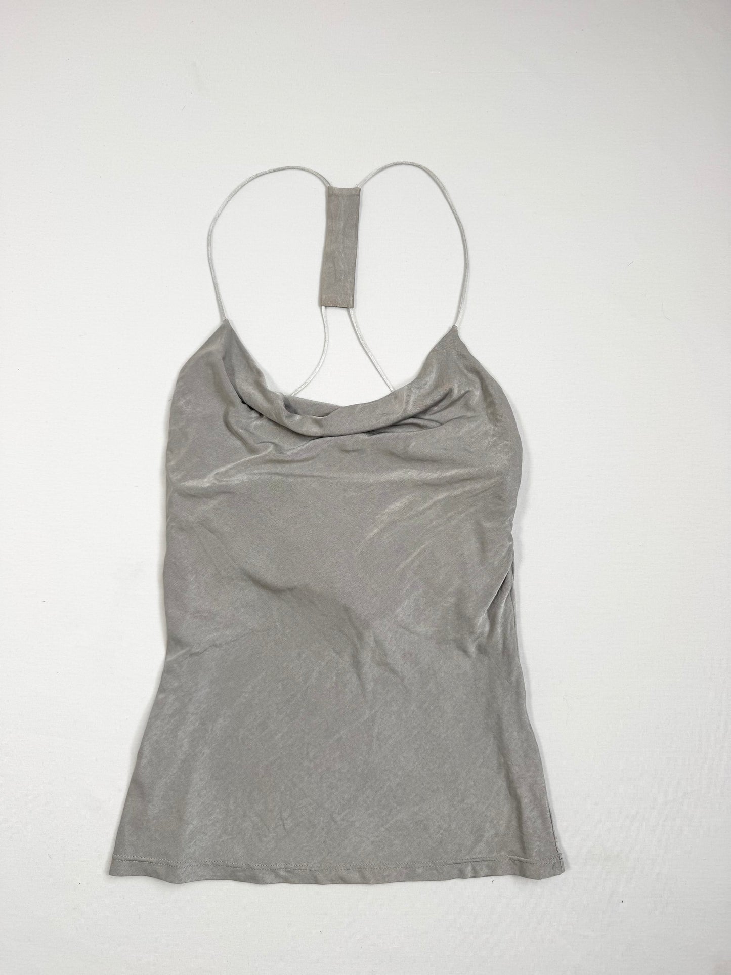 Morgan De Toi Grey Diamante Cowl Neck Cami ♡