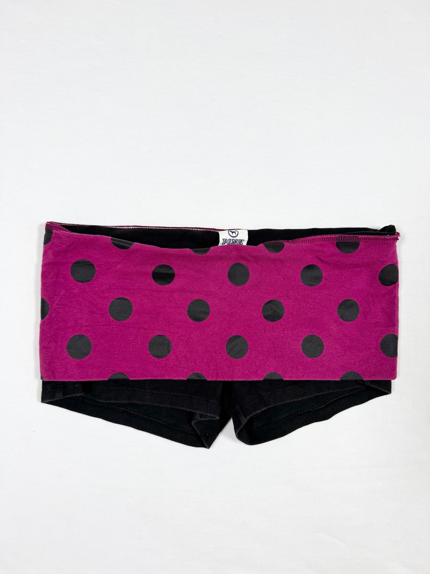 PINK Polka Fold Over Shorts ♡ Size S/M
