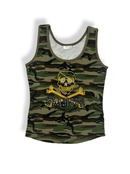 Glamour Skull Camo Tank