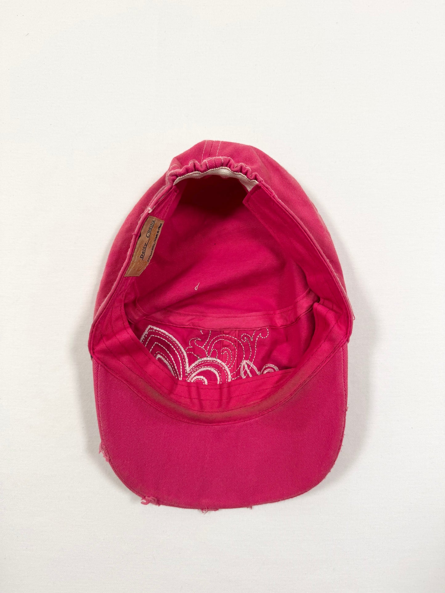 Pink Diamante Cross Cap ♡
