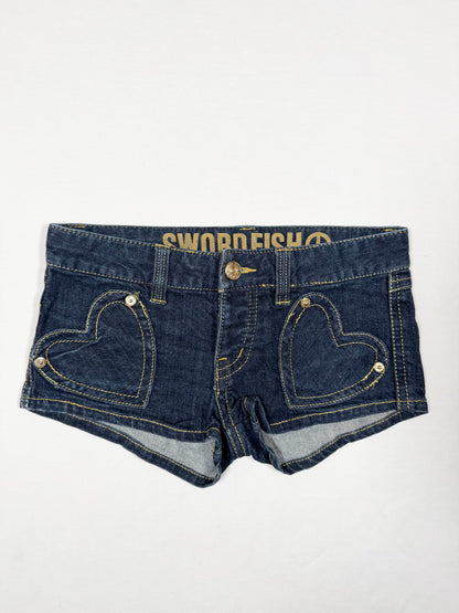 Swordfish Heart Shorts ♡ Size XS