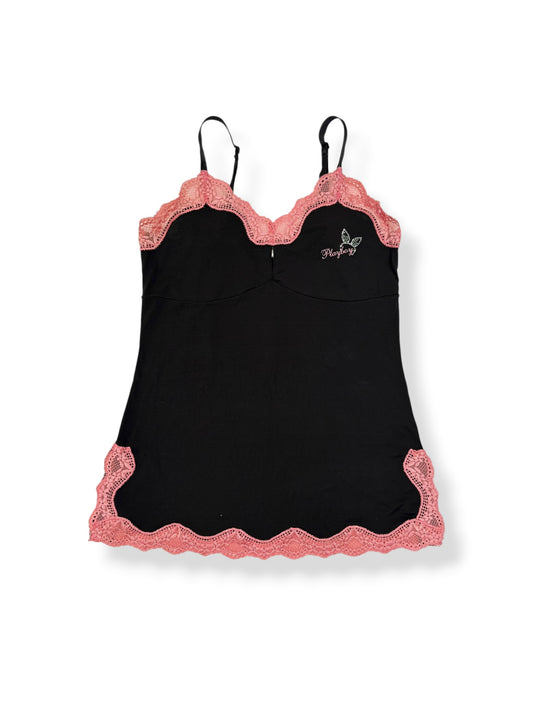 Playboy Lace Trim Cami ♡ M