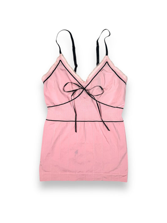 Pink Stretch Bow Cami