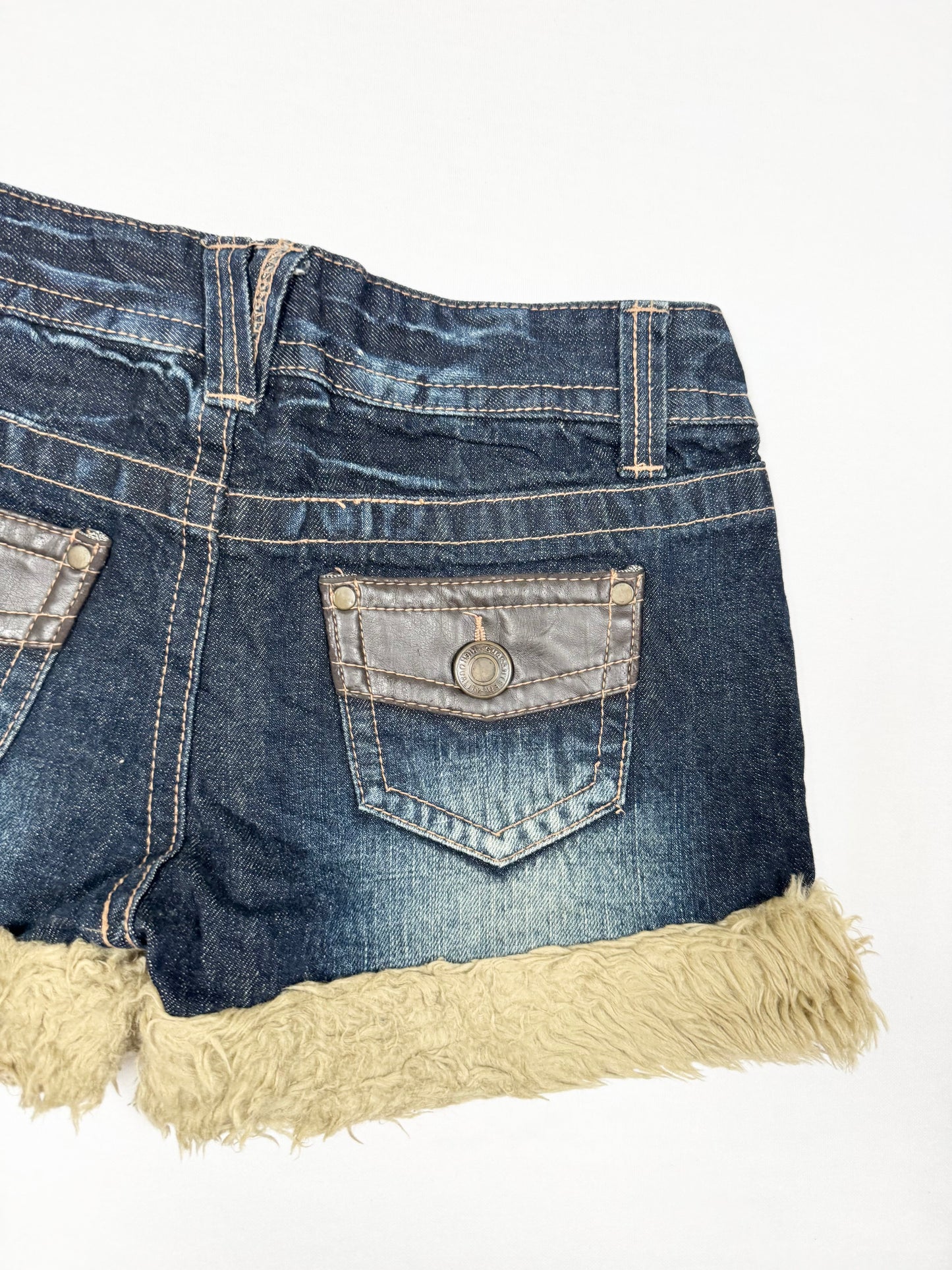 Fur Trim Shorts ♡ Size S
