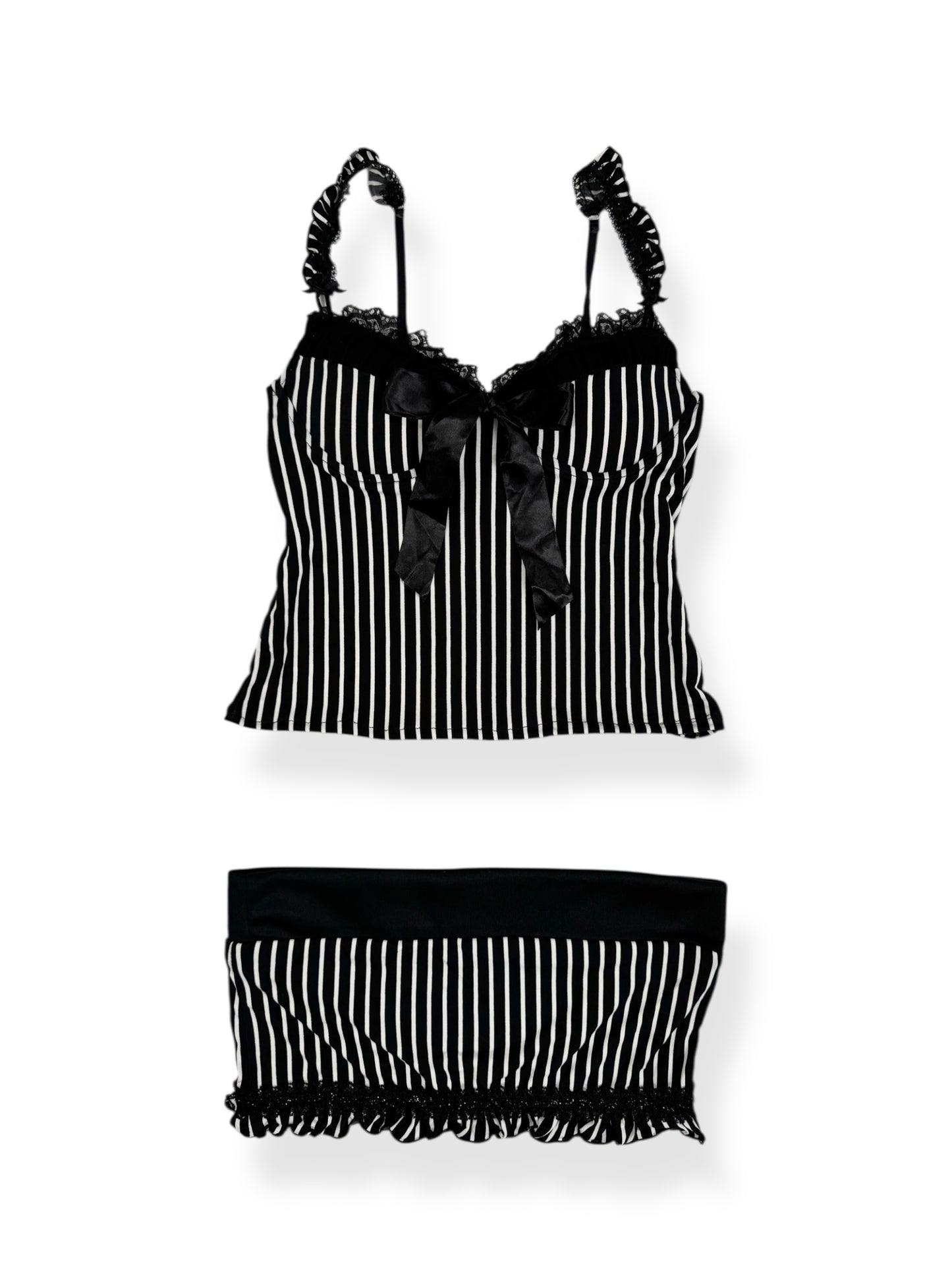 Cornflake Pinstripe Cami Set ♡ XS