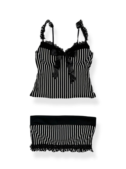 Cornflake Pinstripe Cami Set ♡ XS