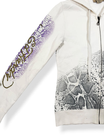 Ed Hardy Snakeprint Zip Up Hoodie ♡ M