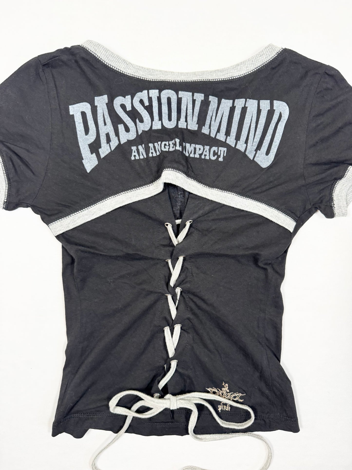 Lace Up Back Tee ♡ Size XS