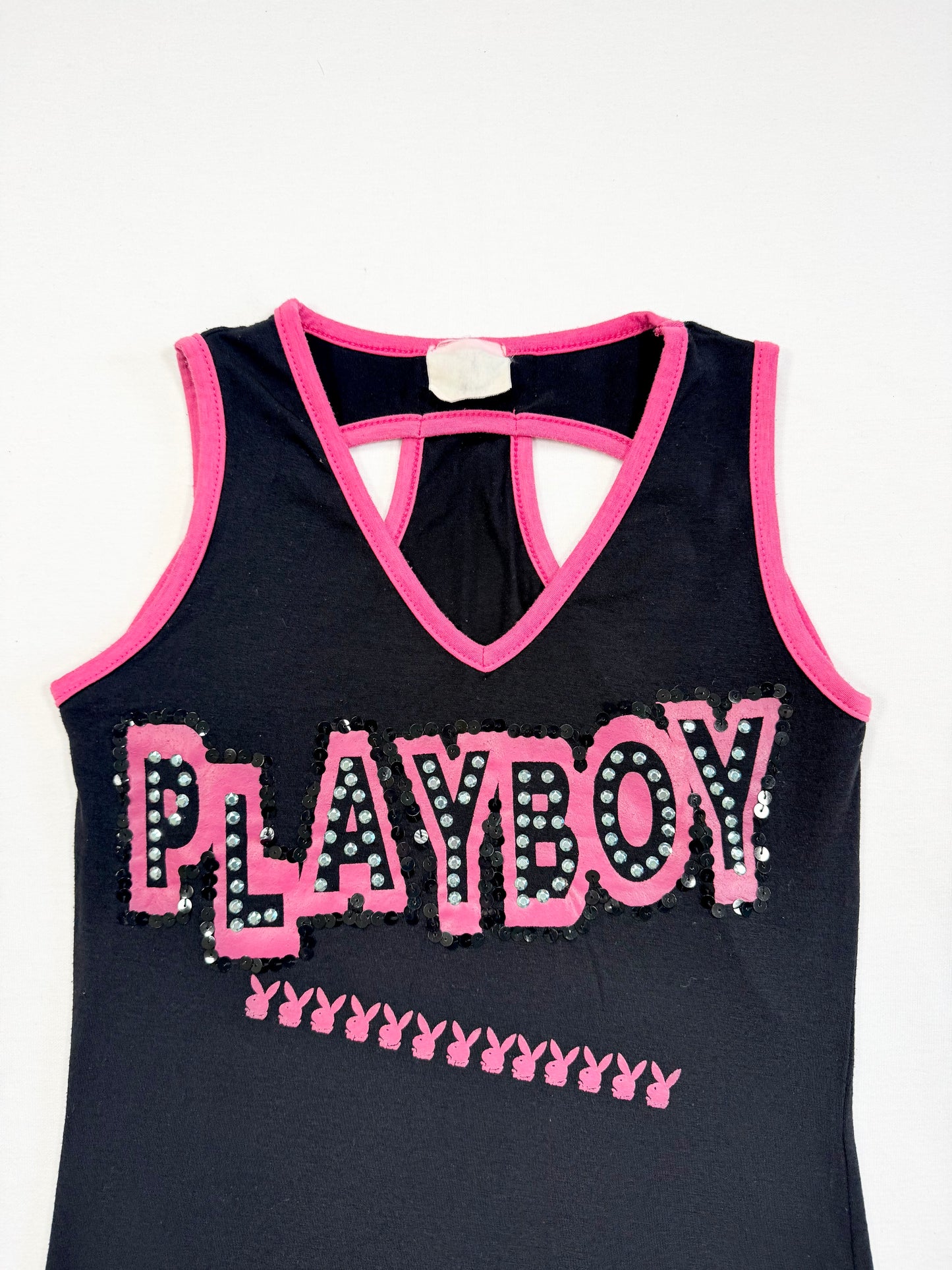 Playboy Diamanté Logo Tank ♡ S
