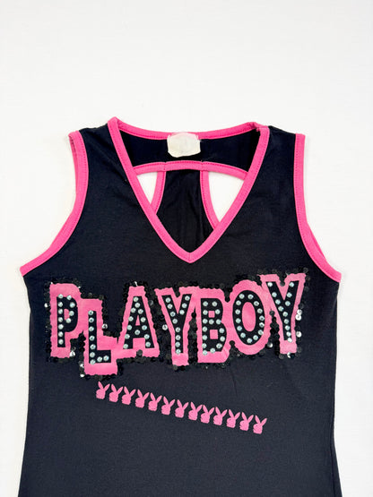 Playboy Diamanté Logo Tank ♡ S