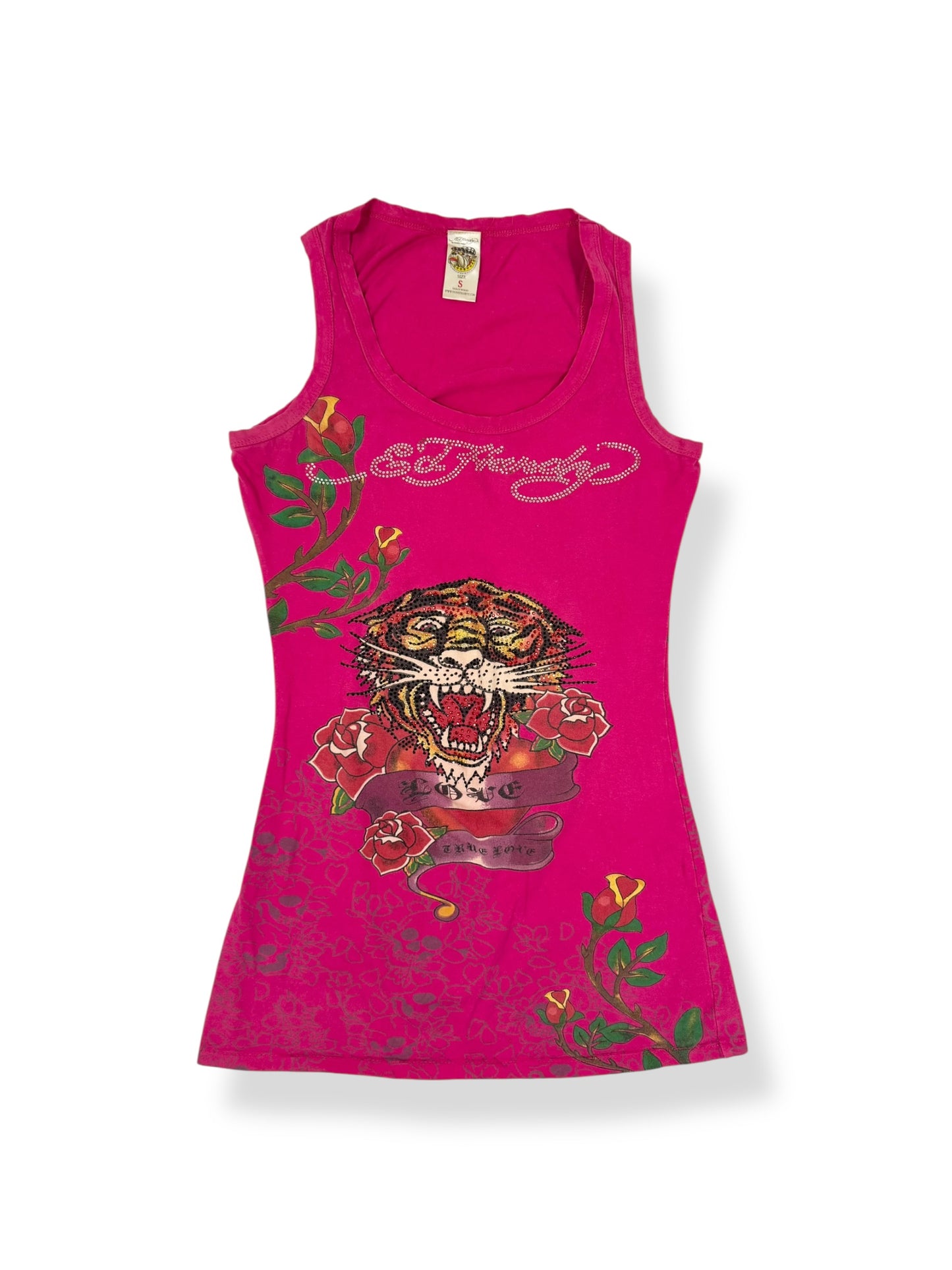 Pink Ed Hardy Tank ♡ S