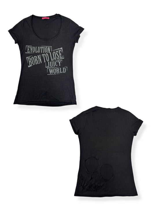 Skull Cut Out “Born To Lose” Tee ♡ S