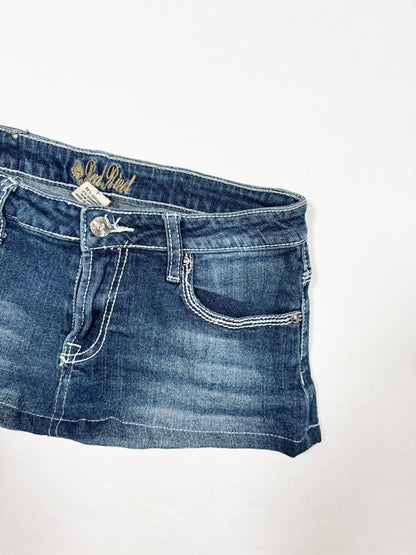 Diamanté Cross Mini Skirt ♡ Size S